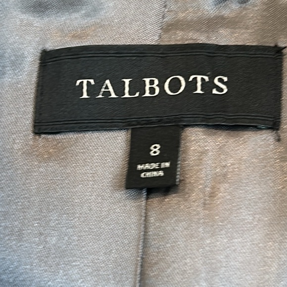 Talbots Gray Tweed Wool Blend Work Or Casual Lined Blazer sz.8 - Picture 4 of 12